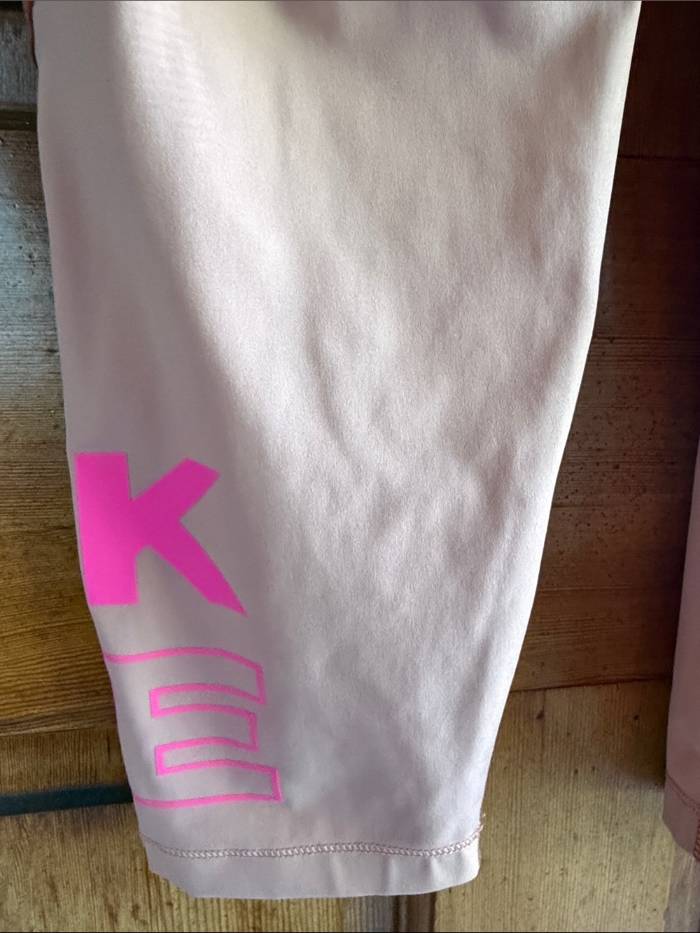 Nike Two-Tone Rose and Blush Girls' Performance Leggings - Picture 2 of 3